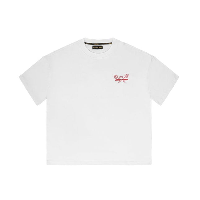 5TATE OF MIND White Cotton T-Shirt