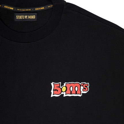 5TATE OF MIND Black Cotton T-Shirt