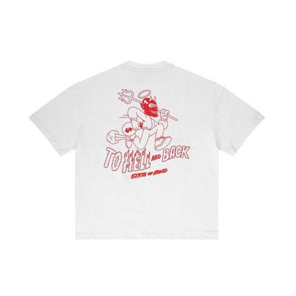 5TATE OF MIND White Cotton T-Shirt