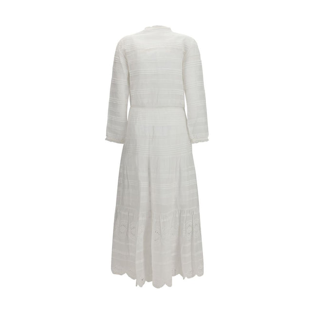 Marant Etoile White Cotton Casual Dress
