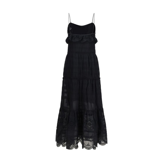 Marant Etoile Black Cotton Casual Dress