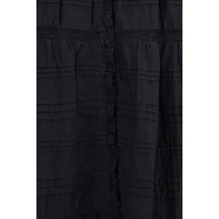 Marant Etoile Black Cotton Casual Dress
