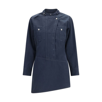 Marant Etoile Blue Cotton Casual Dress