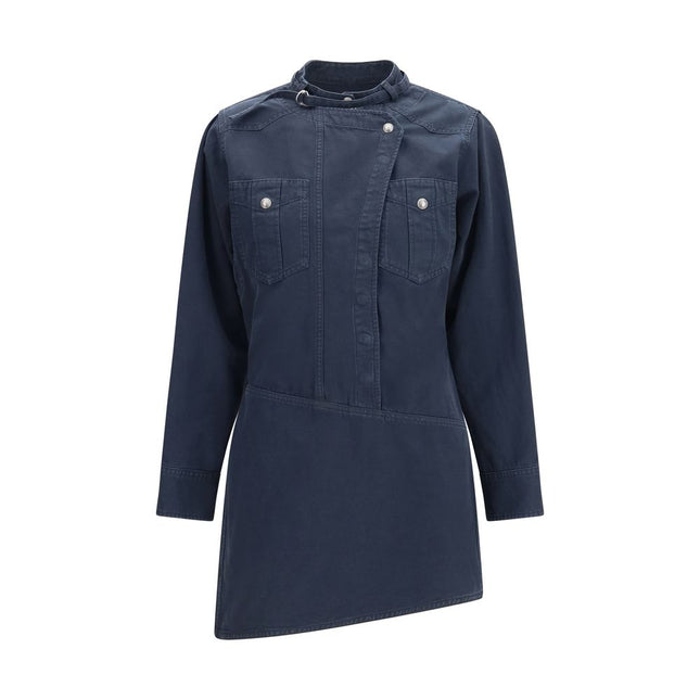 Marant Etoile Blue Cotton Casual Dress