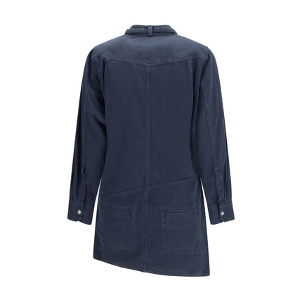 Marant Etoile Blue Cotton Casual Dress