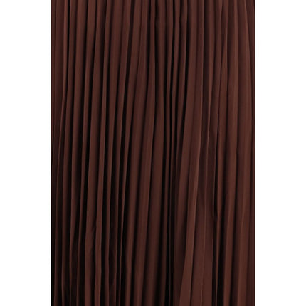 Self-Portrait Brown Polyester Casual Dress