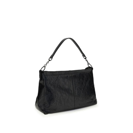 Balenciaga Black Lamb Ovis Aries Aries Shoulder Bag