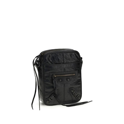 Balenciaga Black Lamb Ovis Aries Aries Shoulder Bag