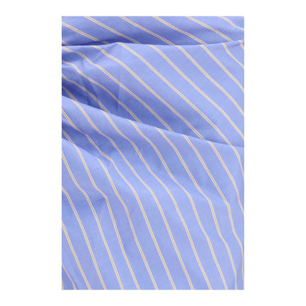 The Andamane Blue Cotton Midi Skirt