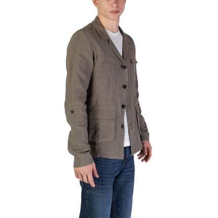 In My Hood Green Linen Blazer