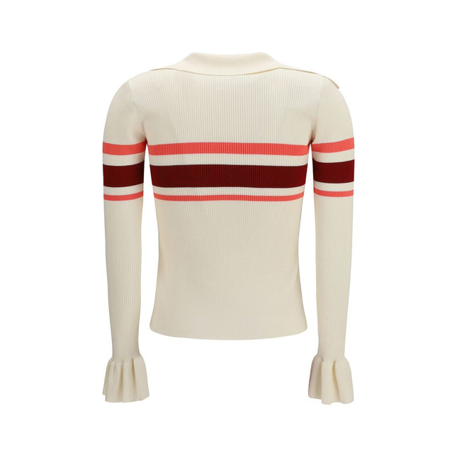 Self-Portrait Beige Viscose Blouse