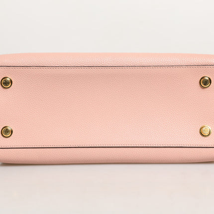Louis Vuitton Pink and Black Leather City Steamer Leather Handbag
