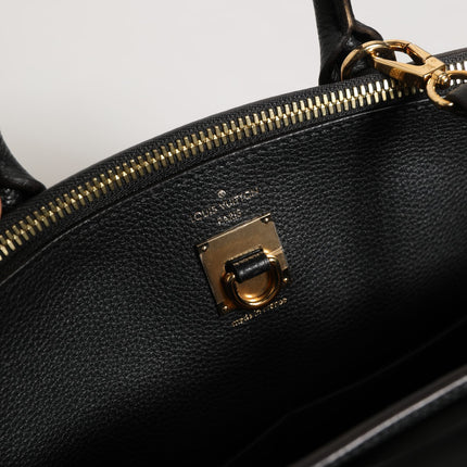 Louis Vuitton Pink and Black Leather City Steamer Leather Handbag