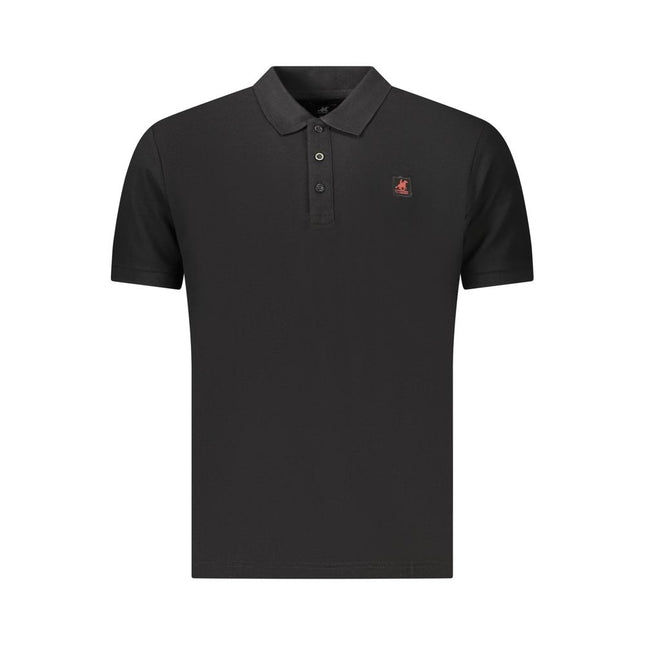 U.S. Grand Polo Black Cotton Men's Polo Shirt