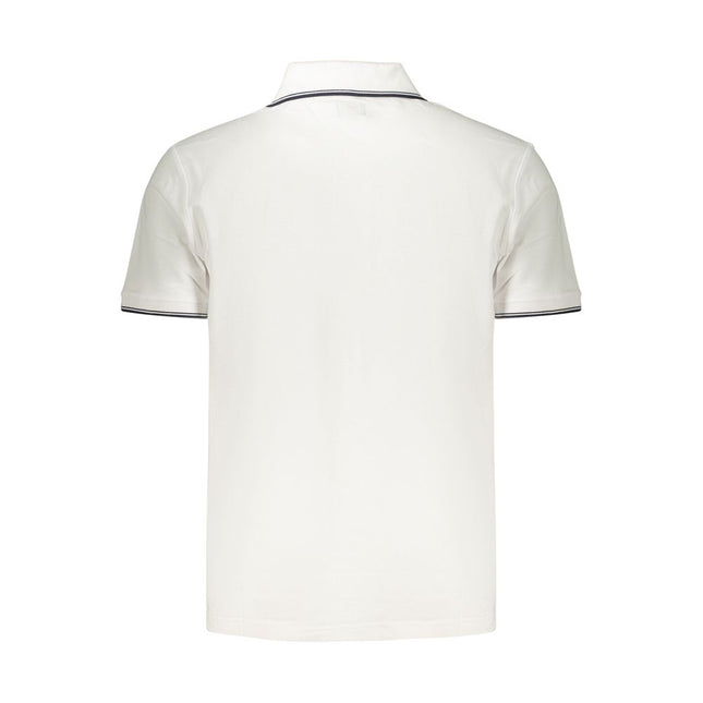 U.S. Grand White Cotton Men's Polo Shirt