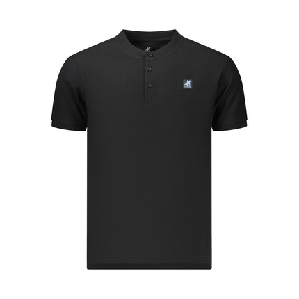 U.S. Grand Black Cotton Men's Polo Shirt