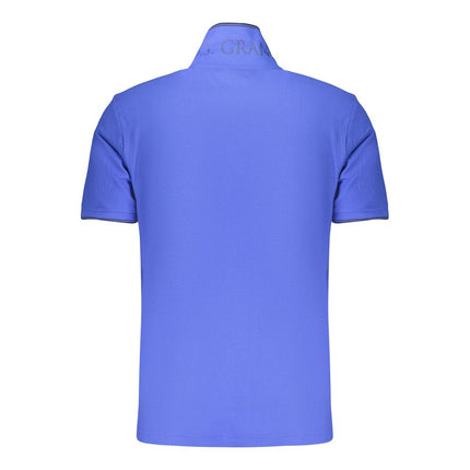 U.S. Grand Blue Cotton Men's Polo Shirt