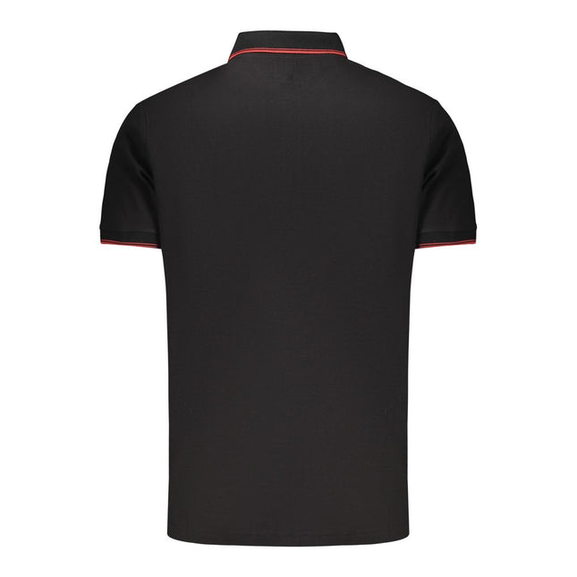 U.S. Grand Black Cotton Men Polo