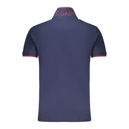 U.S. Grand Blue Cotton Men's Polo