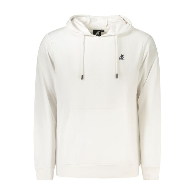 U.S. Grand White Cotton Men Sweatshirt