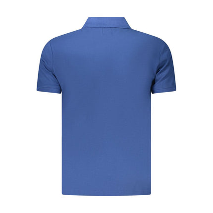U.S. Grand Blue Cotton Men's Polo Shirt