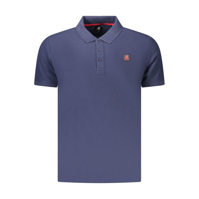 U.S. Grand Blue Cotton Men's Polo Shirt
