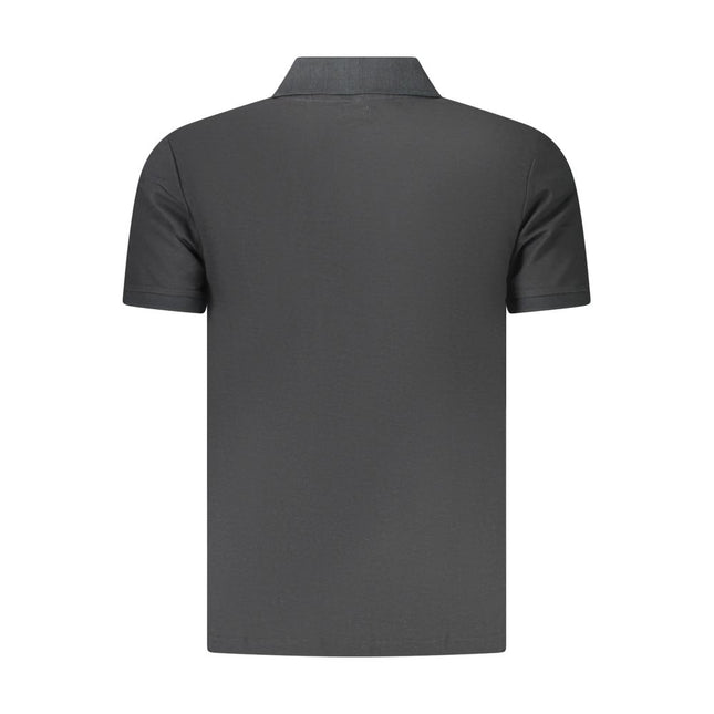 U.S. Grand Black Cotton Men's Polo Shirt