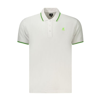 U.S. Grand White Cotton Men's Polo Shirt