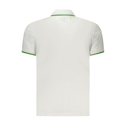 U.S. Grand White Cotton Men's Polo Shirt