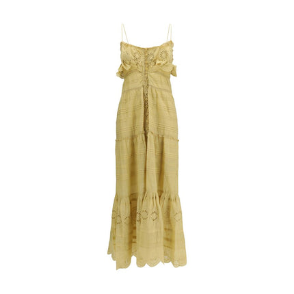 Marant Etoile Beige Cotton Casual Dress