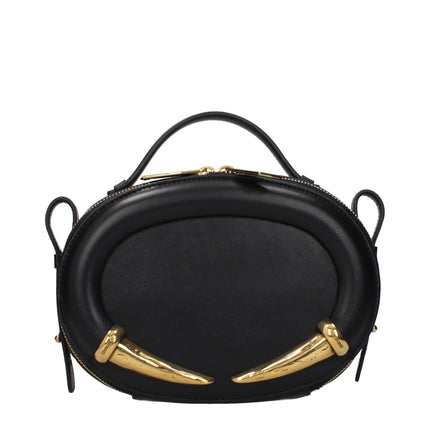 Roberto Cavalli Black Leather Handbag