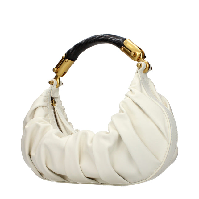 Balmain Beige Leather Handbag