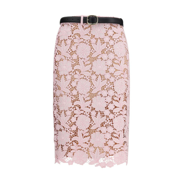 Self-Portrait Multicolor Polyester Midi Skirt