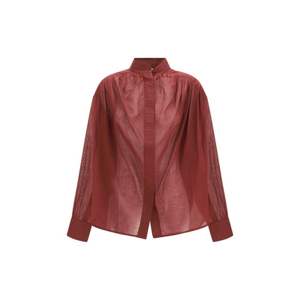 The Andamane Bordeaux Cotton Shirt