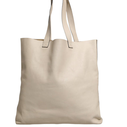 Gucci White Web Sherry Logo Print Tote Bag