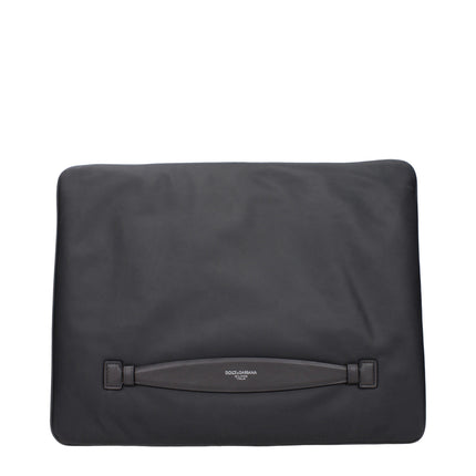 Dolce & Gabbana Gray Fabric Clutch Bag