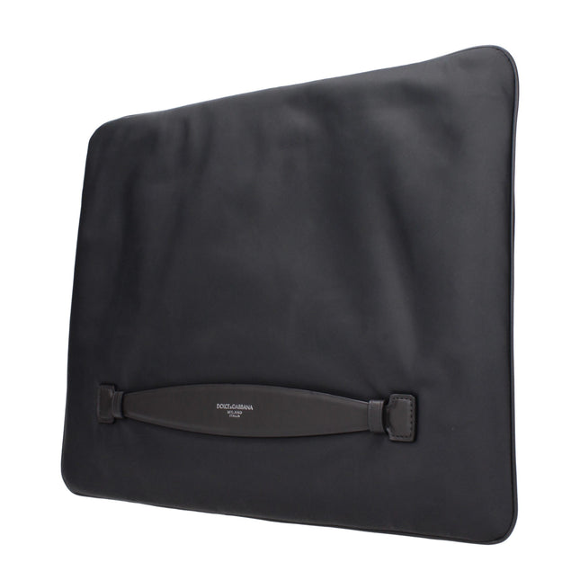 Dolce & Gabbana Gray Fabric Clutch Bag