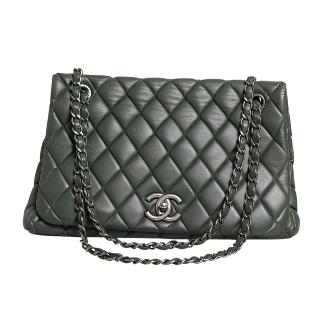 Chanel Quilted Lambskin Leather New Bubble Flap Bag