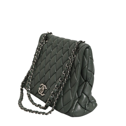 Chanel Quilted Lambskin Leather New Bubble Flap Bag
