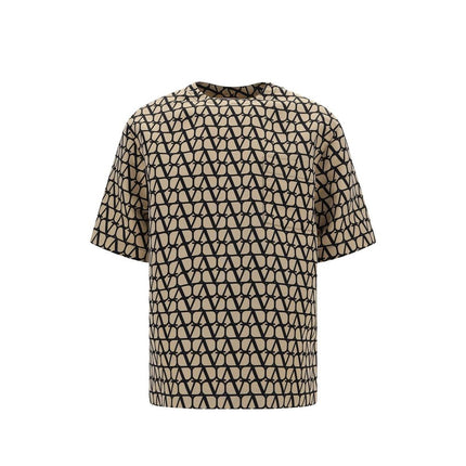 Valentino Brown Silk T-Shirt