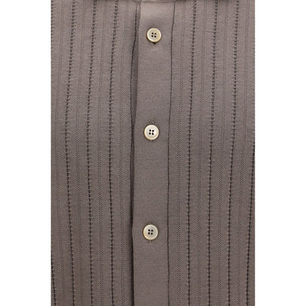 Brunello Cucinelli Brown Cotton Shortsleeve Shirt