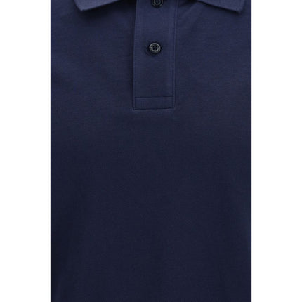 Moose Knuckles Blue Cotton Polo Shirt