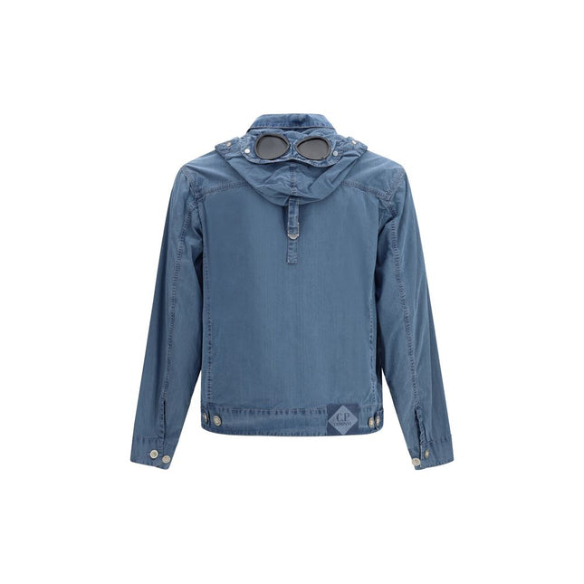 C.P. Company Blue Cotton Full-Length Jacket