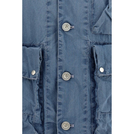 C.P. Company Blue Cotton Full-Length Jacket