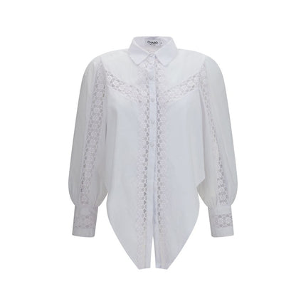 Charo Ruiz White Cotton Blouse
