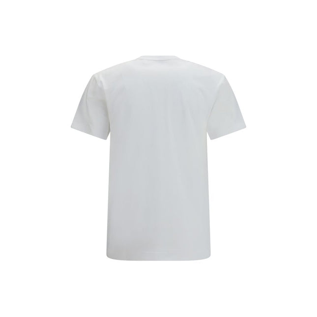Comme Des Garçons Play White Cotton T-Shirt