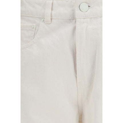 Ami Paris White Cotton Straight-Leg Jeans