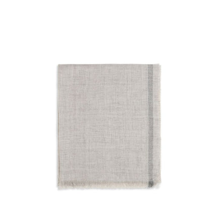 Brunello Cucinelli Gray Linen Scarf