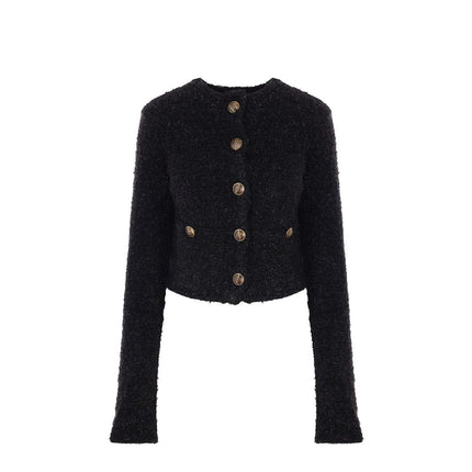 Balenciaga Black Cotton Cardigan