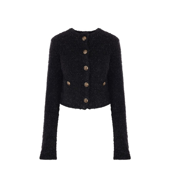 Balenciaga Black Cotton Cardigan